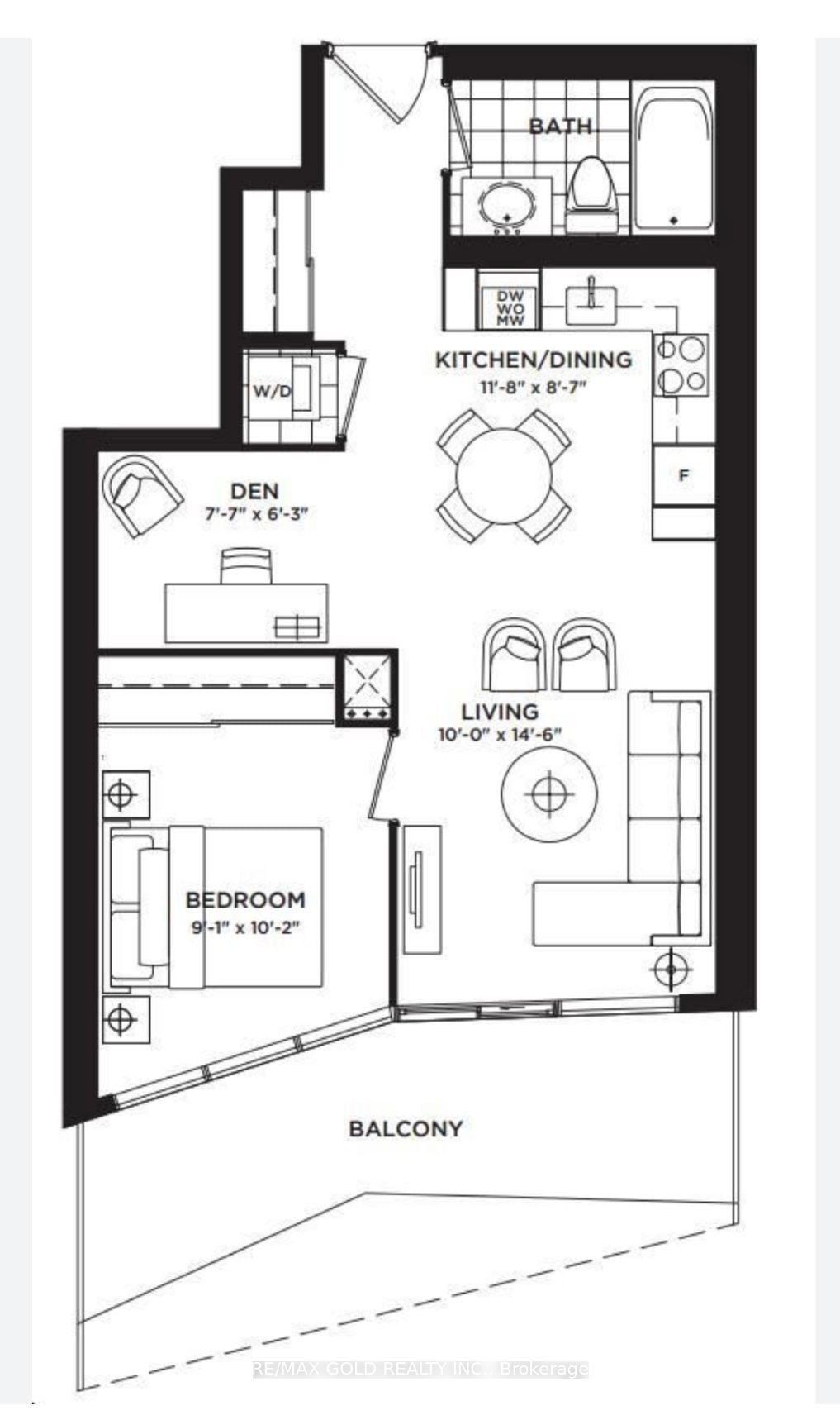 Condo for lease at 1204-11 Wellesley Street, Toronto, Bay Street Corridor, M4Y 0G4 - MLS: C11923736