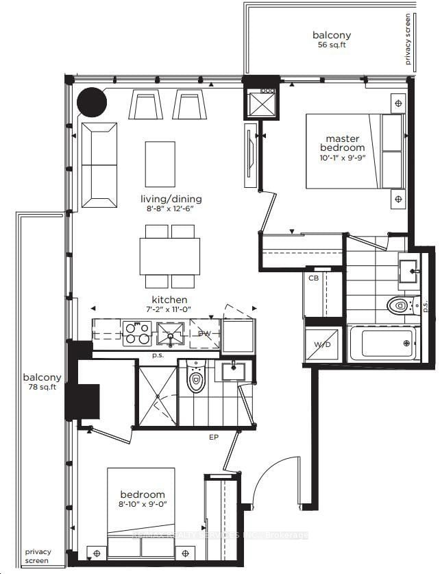 Condo for lease at 3504-99 Broadway Avenue, Toronto, Mount Pleasant West, M4P 0E3 - MLS: C11925625