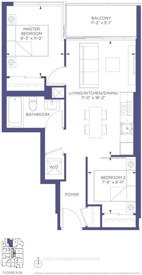 Condo for lease at 2012-75 Canterbury Place, Toronto, Willowdale West, M2N 0L2 - MLS: C11936338