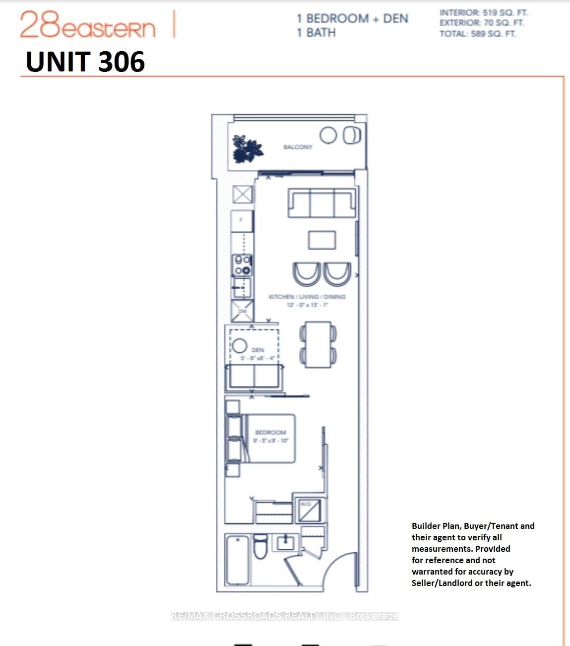 Condo leased at 306-28 Eastern Avenue, Toronto, Moss Park, M5A 1H5 - MLS: C11948464