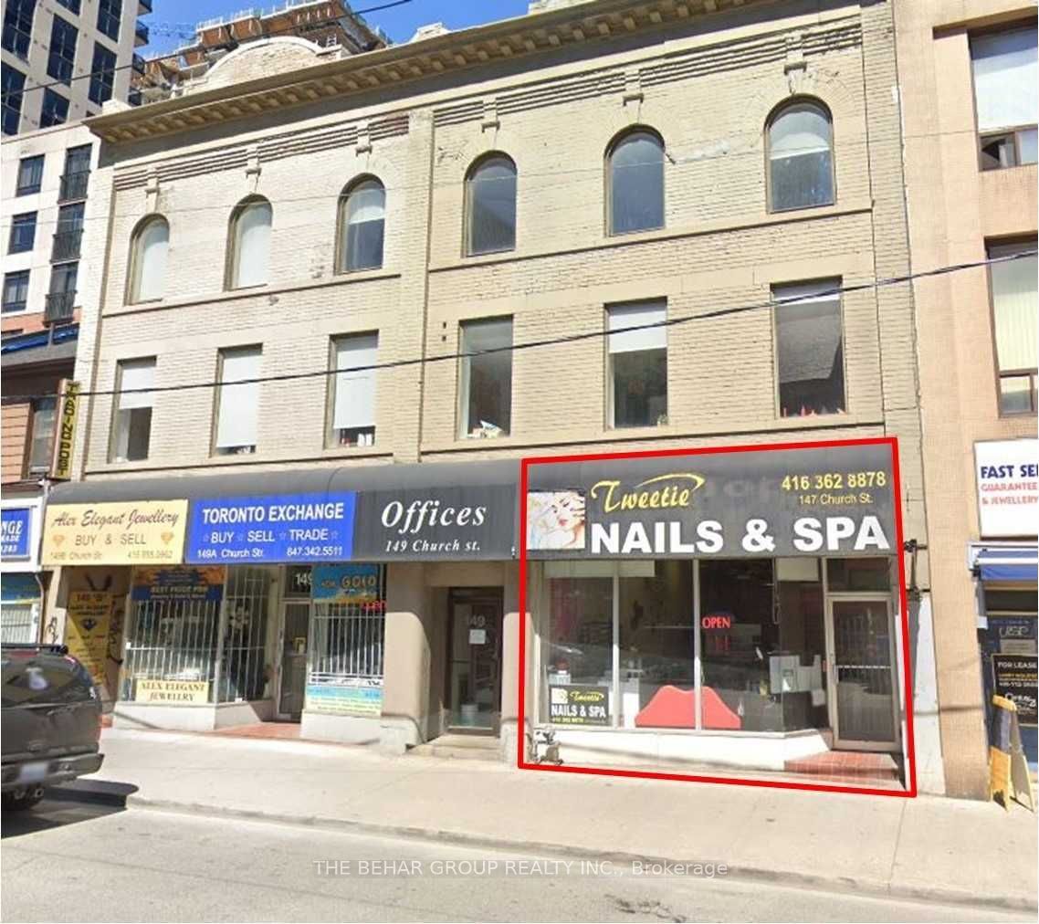 Commercial/Retail for lease at 147 Church Street, Toronto, Church-Yonge Corridor, M5B 1Y4 - MLS: C11956109