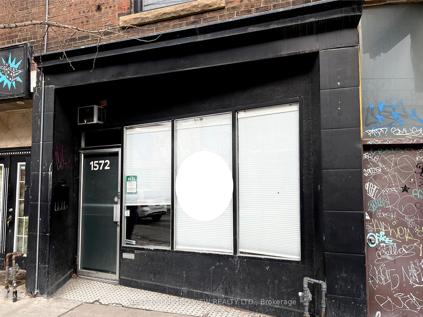 Commercial/Retail for lease at Main-1572 Dundas Street, Toronto, Little Portugal, M6K 1T8 - MLS: C11998944