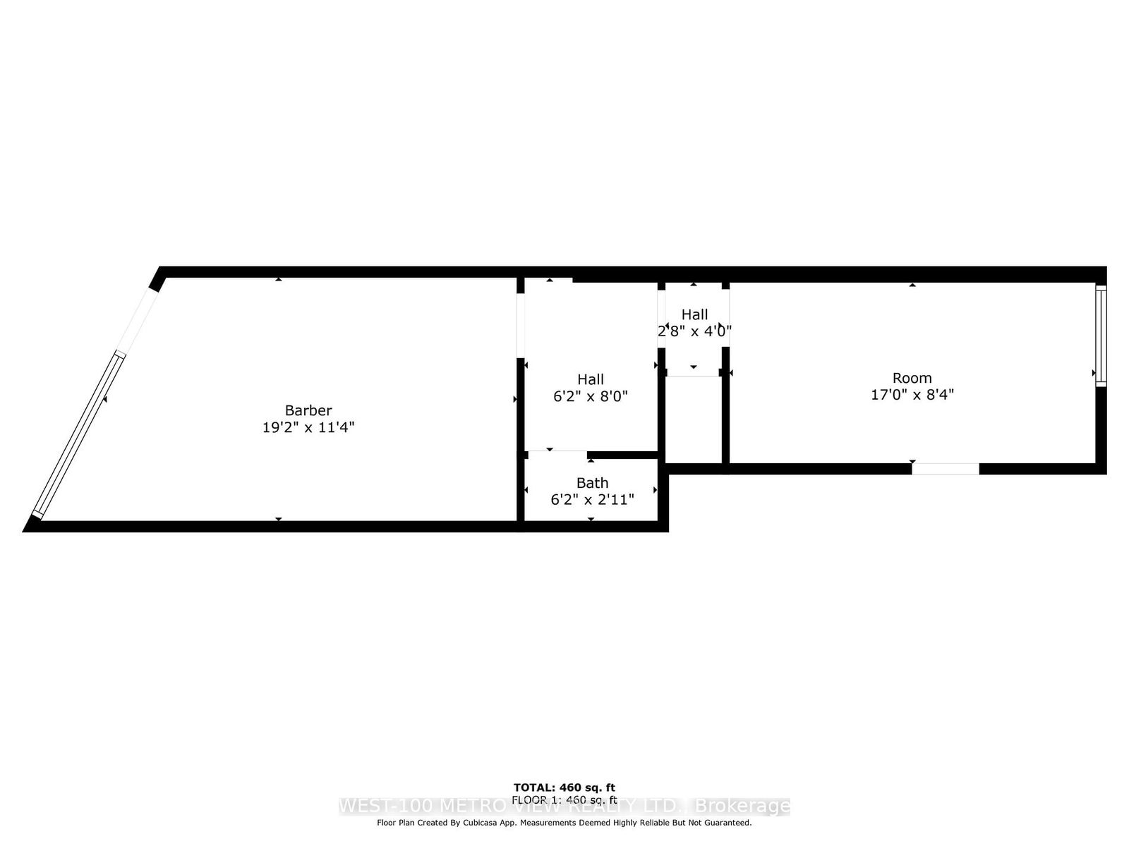 Commercial/Retail for lease at Main-1572 Dundas Street, Toronto, Little Portugal, M6K 1T8 - MLS: C11998944