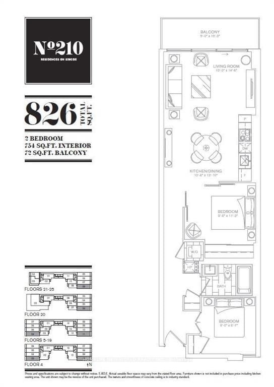 home for lease on 1804-210 Simcoe Street