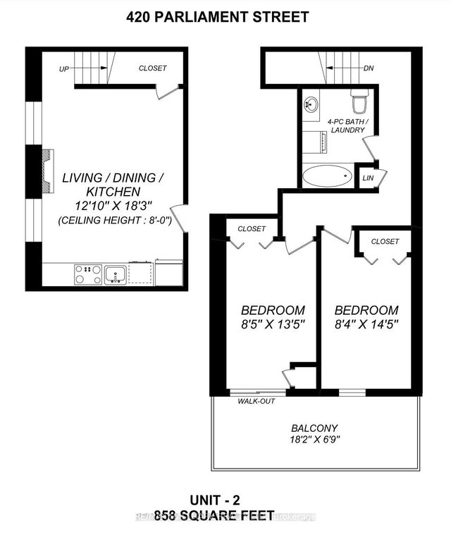 Apt 2 - 420 Parliament Street