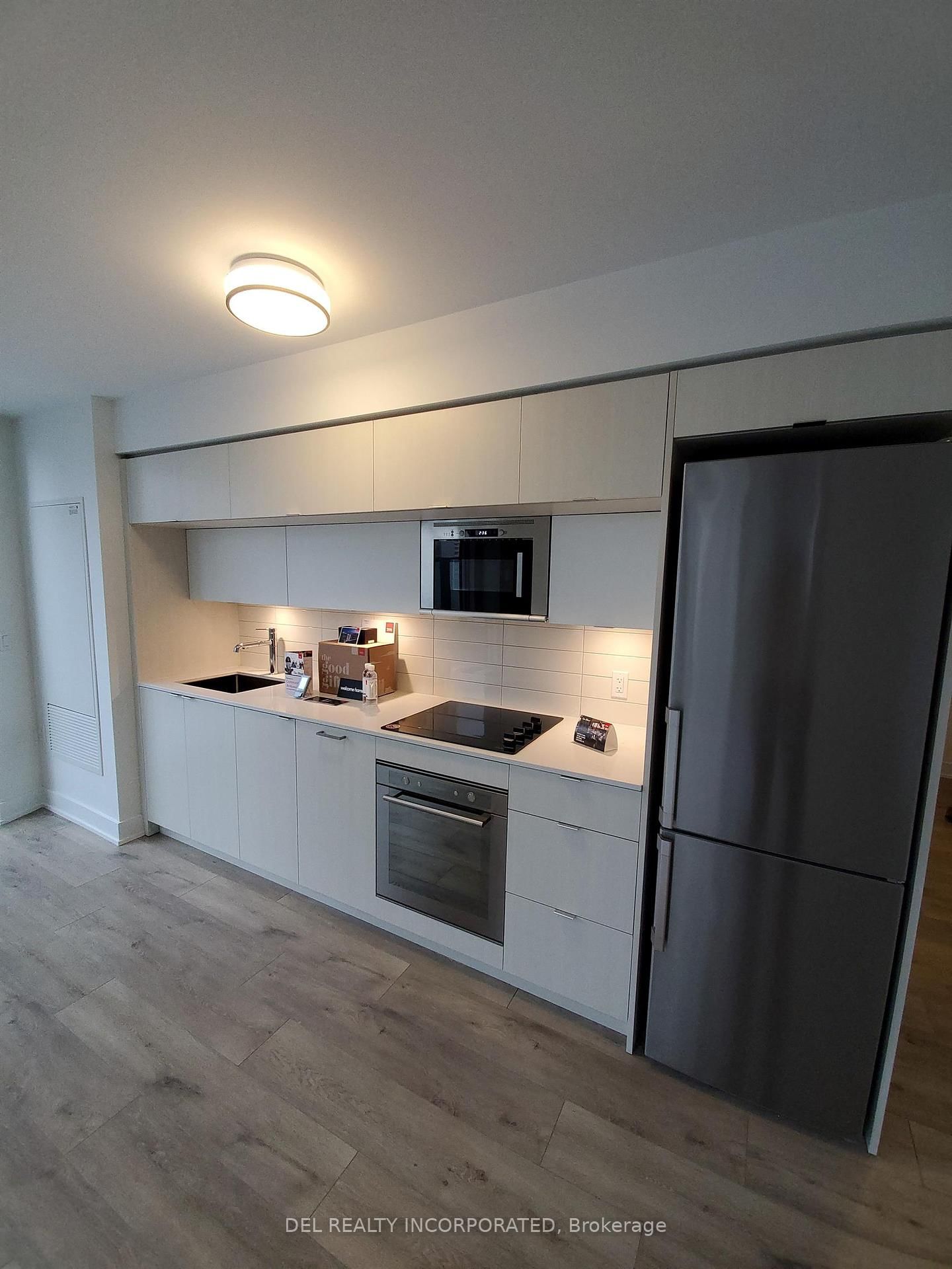 ****AVAILABLE IMMEDIATELY*** This luxury 1 Bedroom and 1 Bathroom condo suite offers 604 square feet of open living space. Located on the 5th floor, enjoy your views from a spacious and private terrace. This suite comes fully equipped with energy efficient 5-star modern appliances, integrated dishwasher, contemporary soft close cabinetry, in suite laundry, and floor to ceiling windows with coverings included. Parking and locker are not included in this suite.