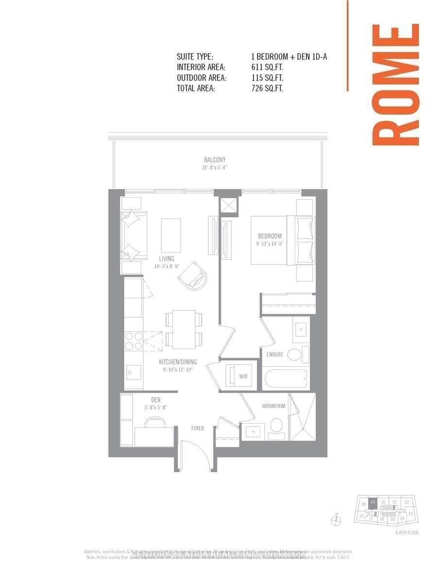 Condo for lease at 1710-2221 Yonge Street, Toronto, Mount Pleasant West, M4S 2B4 - MLS: C12116062