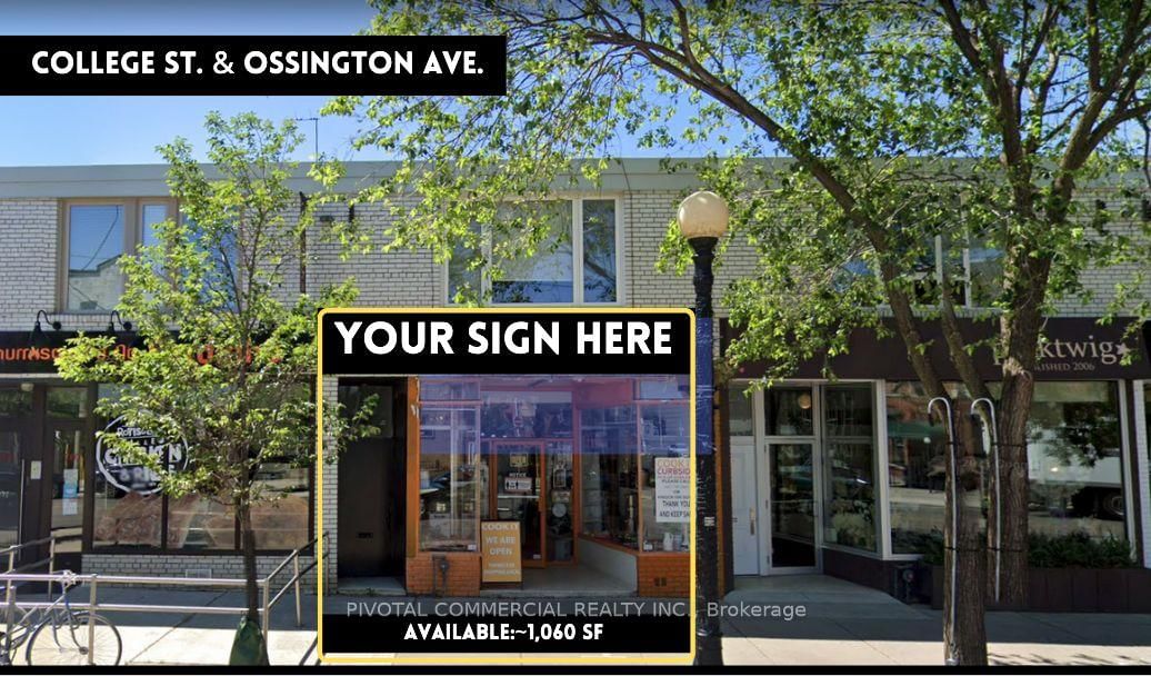 Commercial/Retail for lease at 100-709 College Street, Toronto, Palmerston-Little Italy, M6G 1C2 - MLS: C12120710