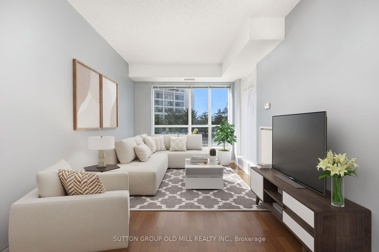 Enjoy beautiful sunsets and all-day natural light from this South facing suite w/ 9' ceilings and a private balcony. The suite is located in the quiet East side of the building and on the desirable second floor - no more waiting for busy elevators! All unit finishings are beautifully designed with upgraded washer and dryer. The massive den with a door is big enough to use as an office or second bedroom. The building is well-kept with caring staff. Amenities include: an indoor pool, 24h concierge, gym, yoga room, party room, visitor parking and more. TTC, waterfront parks/trails, Loblaws and more at your doorstep.