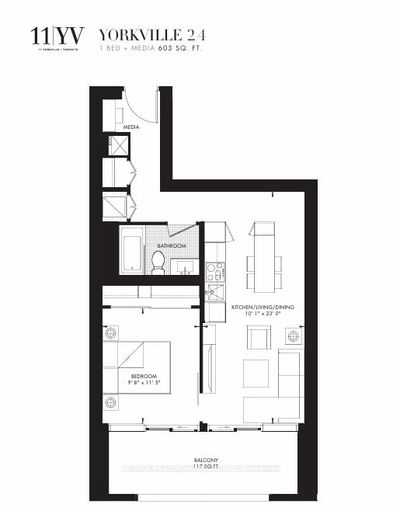 Unit 2311 — 11 Yorkville Ave, Toronto - Annex