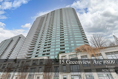 Unit 809 — 15 Greenview Ave, Toronto - Newtonbrook West
