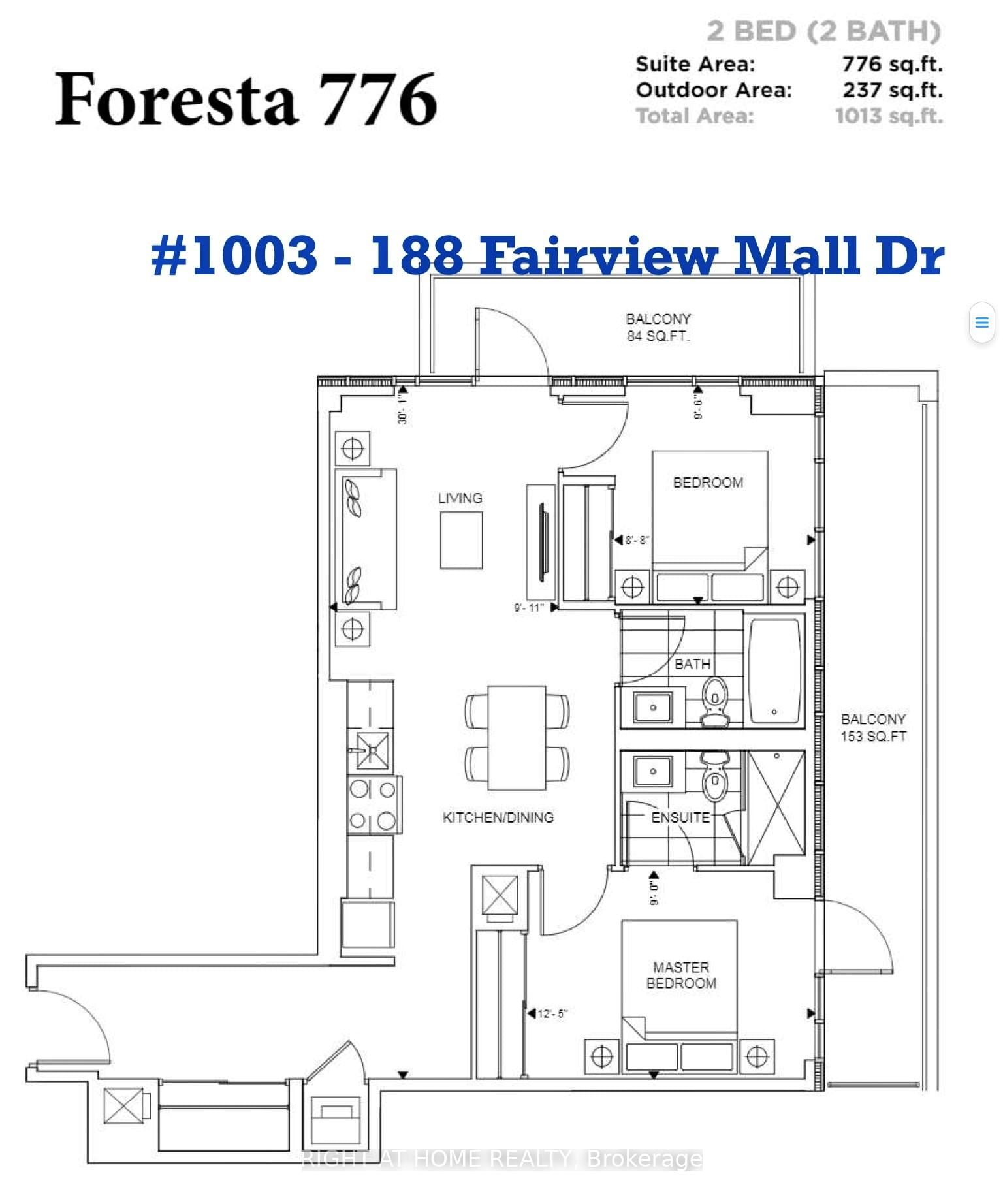 Condo for lease at 1003-188 Fairview Mall Drive, Toronto, Ontario, M2J 0H7 - Don Valley Village - MLS: C12262715