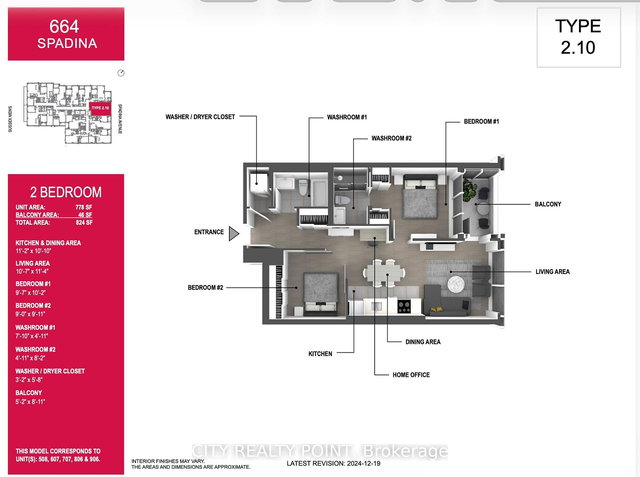 906 - 664 Spadina Avenue