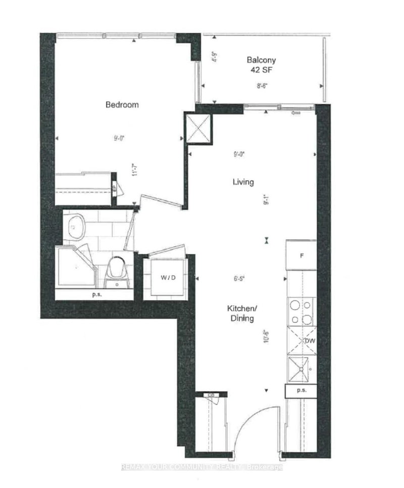 1005 - 70 Princess St, Toronto, M5A 0X6 | Image 2