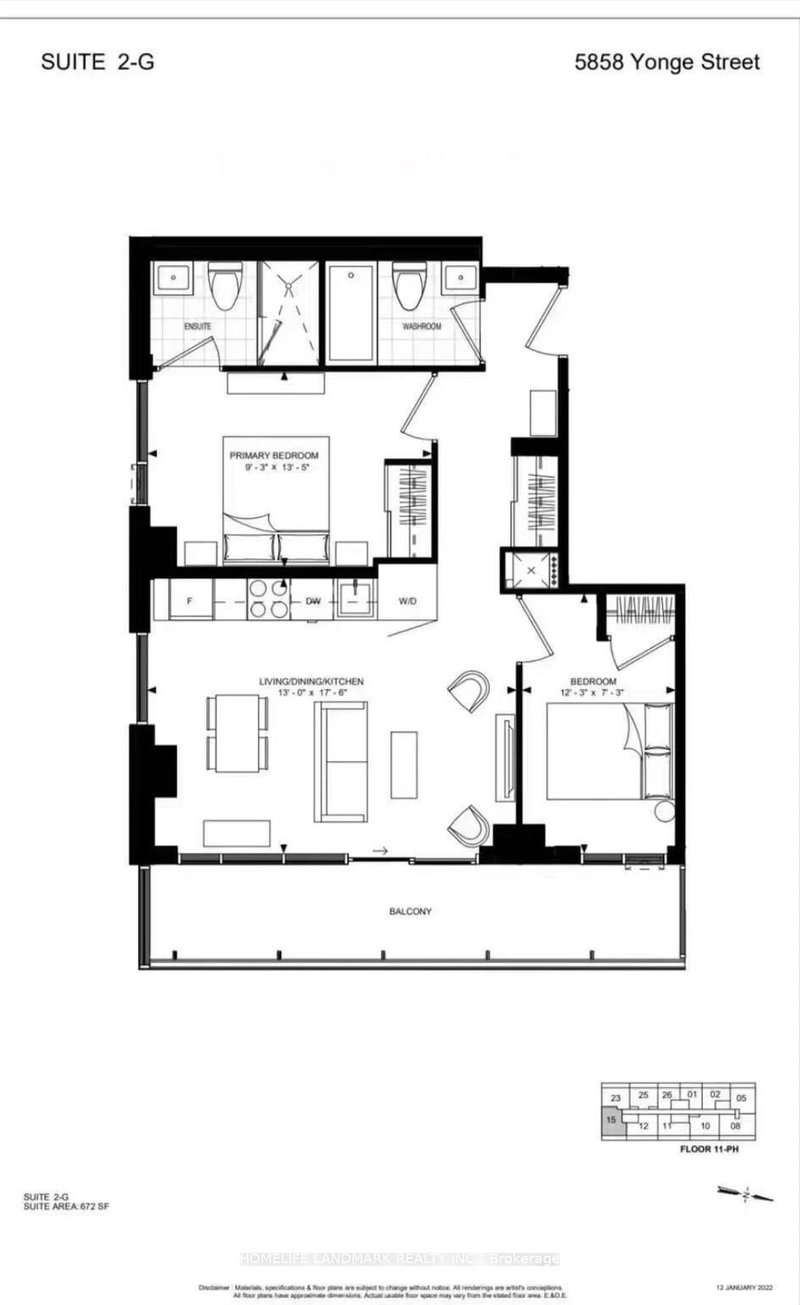 home for lease on 2515-5858 Yonge Street