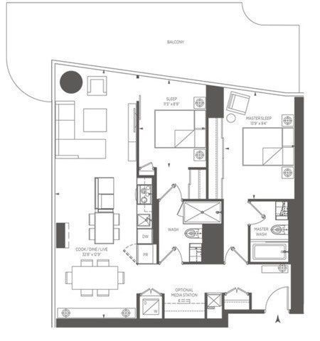 4604 - 1 Bloor St E, Toronto, M4W1A9 | Image 3