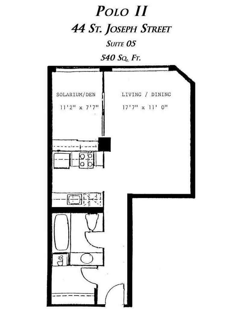 1105 - 44 St Joseph St, Toronto, M4Y2W4 | Image 2