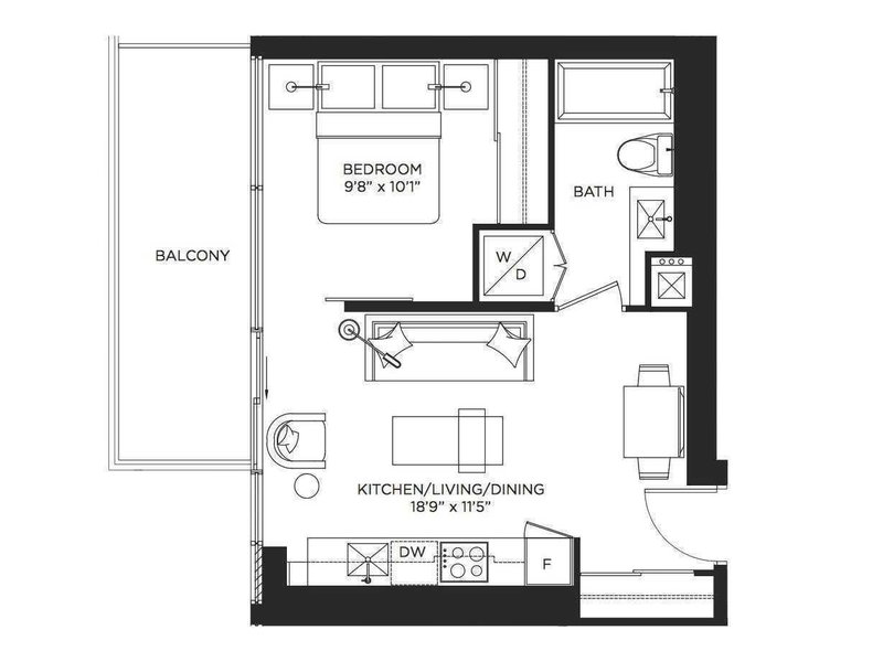 3812 - 290 Adelaide St W, Toronto, M5V0P3 | Image 2