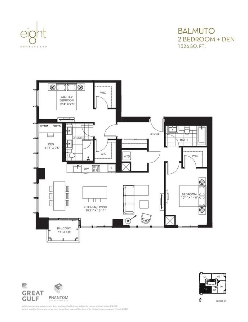 5102 - 8 Cumberland St, Toronto, M4W 1J5 | Image 2