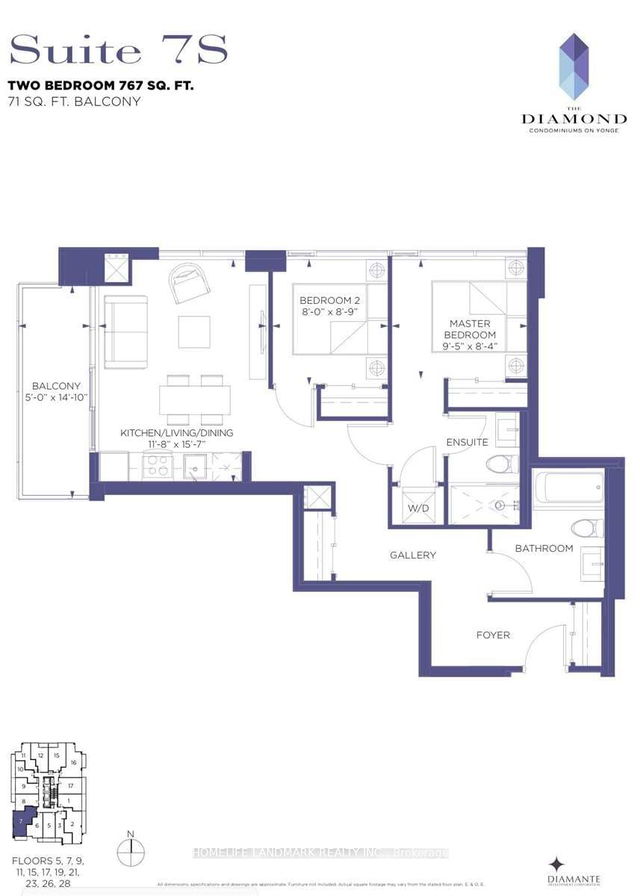 2607 - 75 Canterbury Place