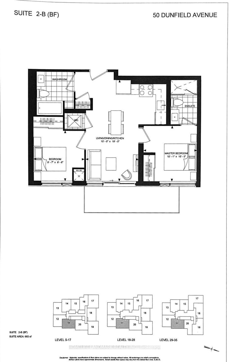 2211 - 50 Dunfield Ave, Toronto, M4S 0E4 | Image 2