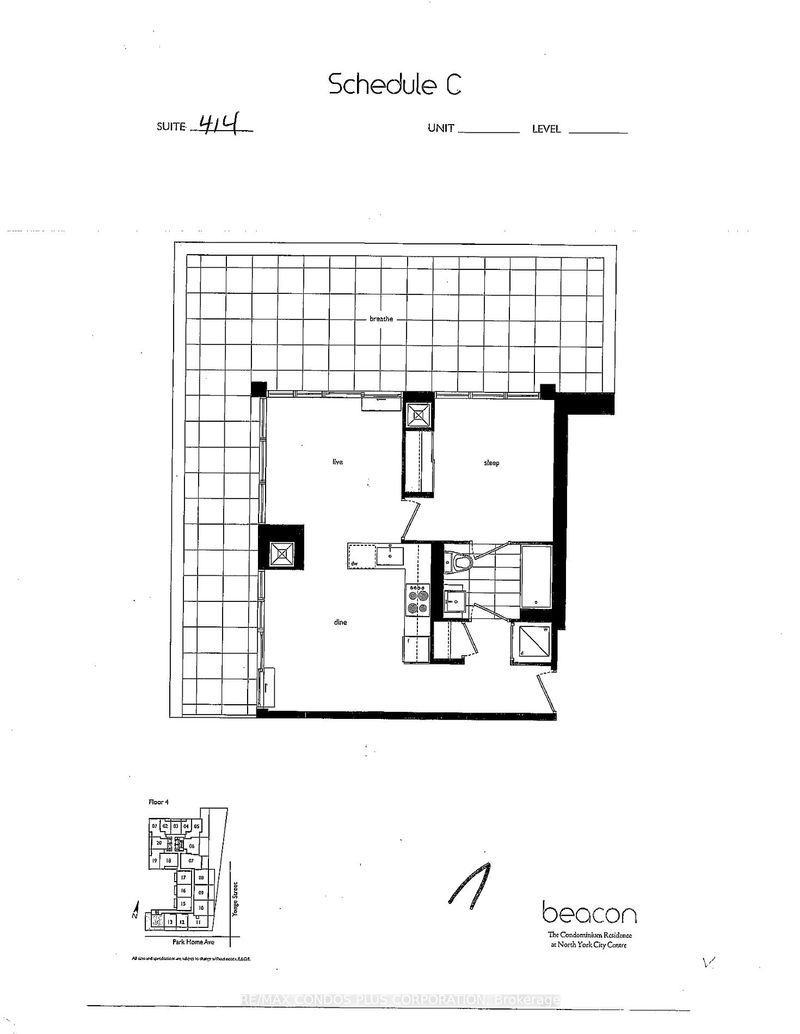 home for lease on # 414-5180 Yonge Street