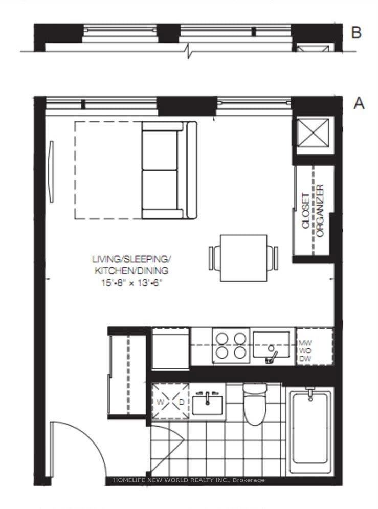 home for lease on 1605-318 Richmond Street W