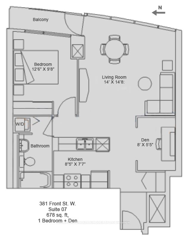 home for lease on 2907-381 Front Street W