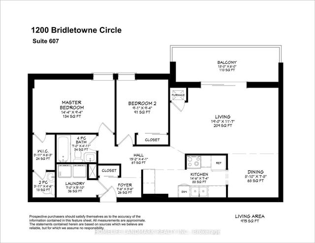 607 - 1200 Bridletowne Circle