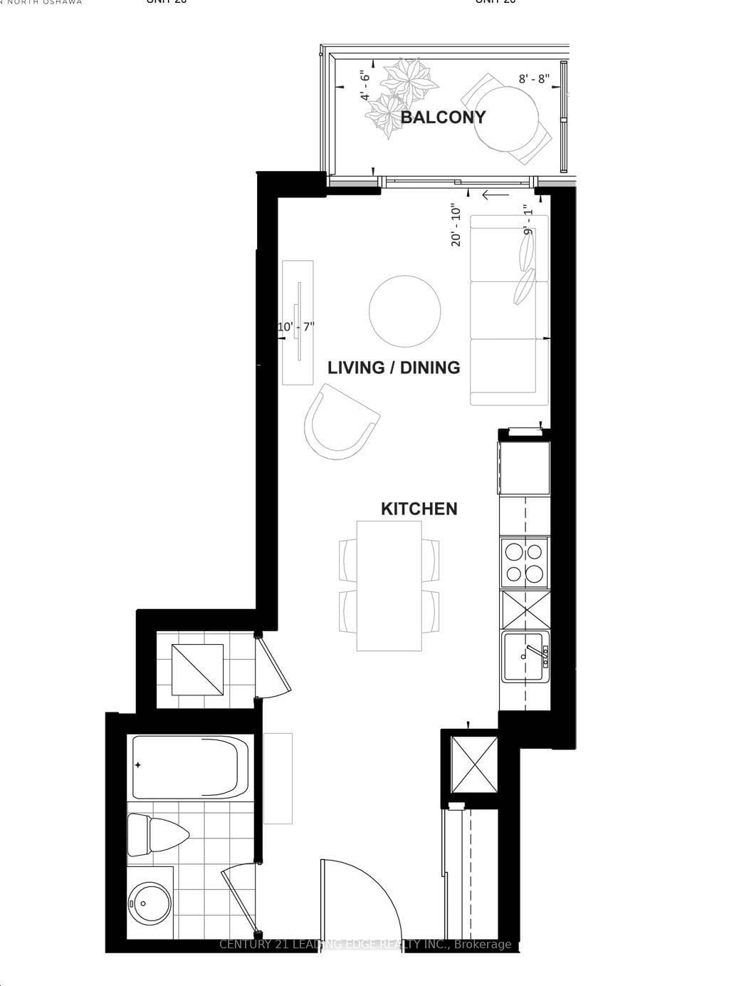 Condo leased at 1120-2545 Simcoe Street, Oshawa, Windfields, L1L 0W3 - MLS: E11941064