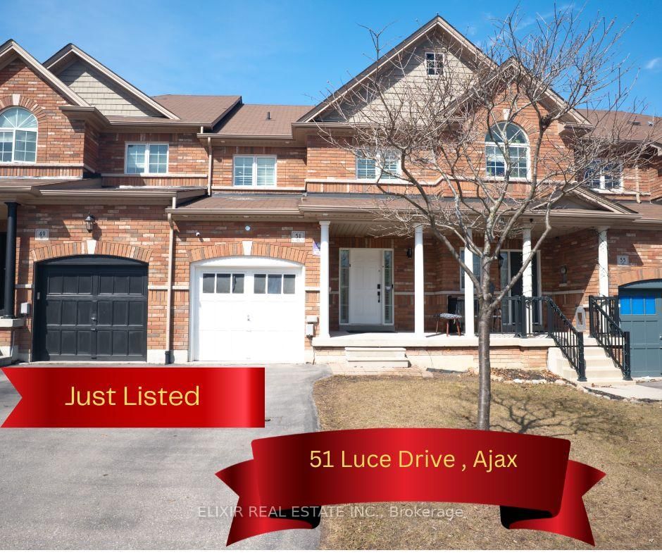 Townhouse for sale at 51 Luce Drive, Ajax, Northeast Ajax, L1Z 0K2 - MLS: E12033020