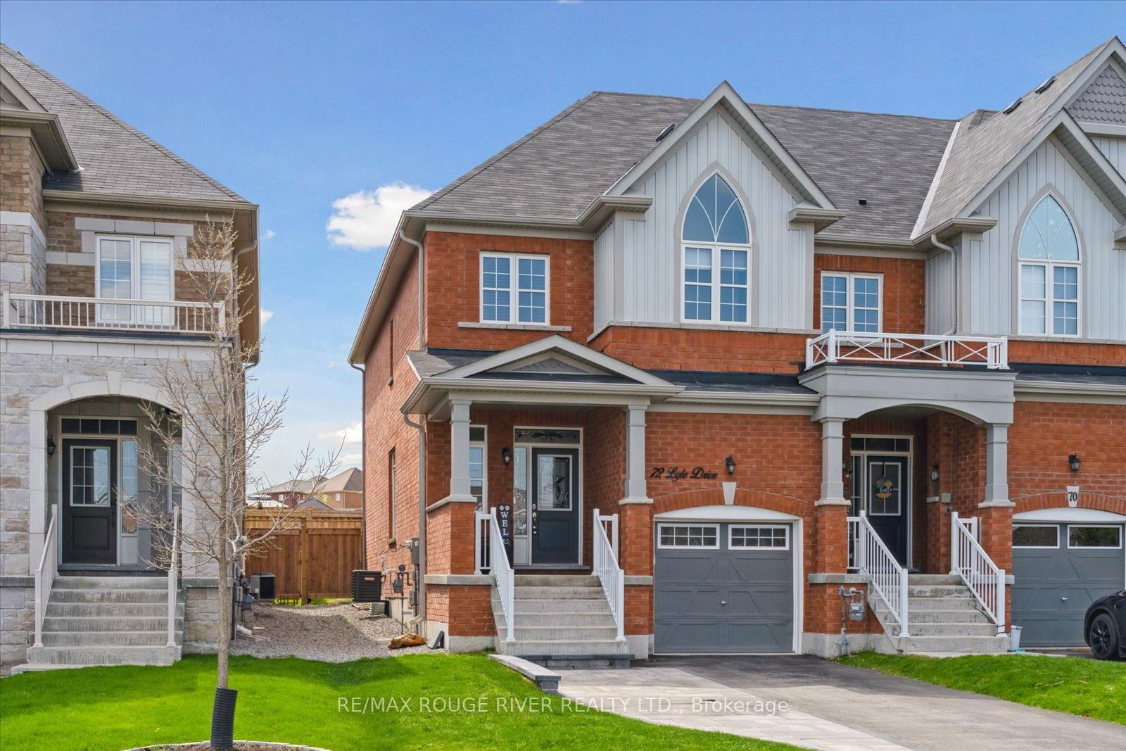 Townhouse for sale at 72 Lyle Drive, Clarington, Bowmanville, L1C 0V7 - MLS: E12126788