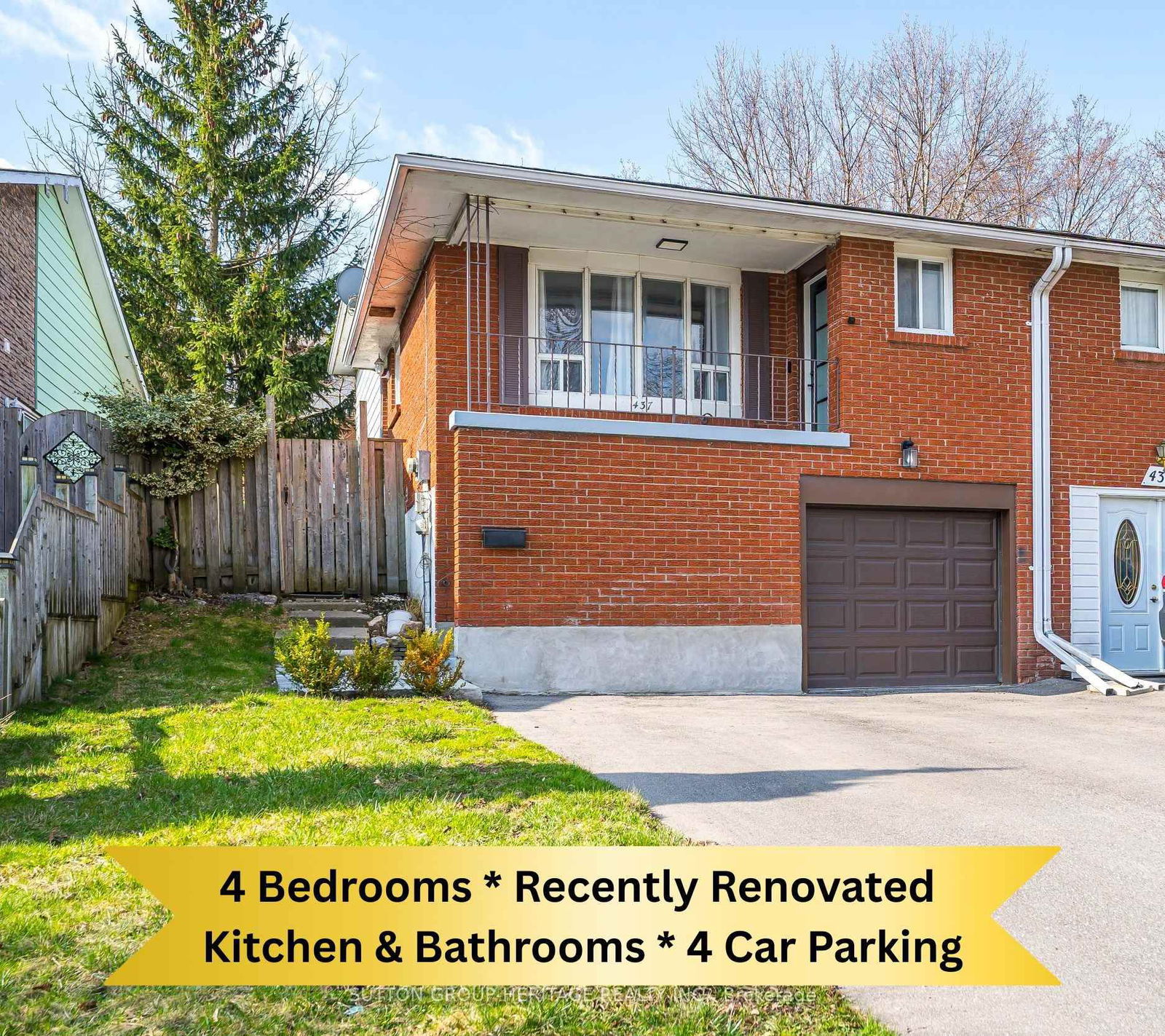 Semi-Detached House for sale at 437 Sedan Crescent, Oshawa, Central, L1H 3G4 - MLS: E12161179