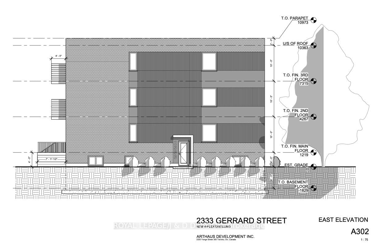 Detached House for sale at 2333 Gerrard Street, Toronto, East End-Danforth, M4E 2E5 - MLS: E12176441