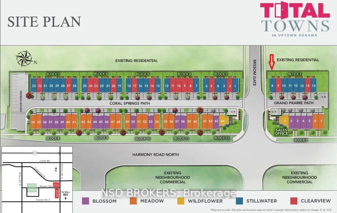 Townhouse leased at 1460 Grand Prairie Path, Oshawa, Taunton, L1K 3G1 - MLS: E6706096