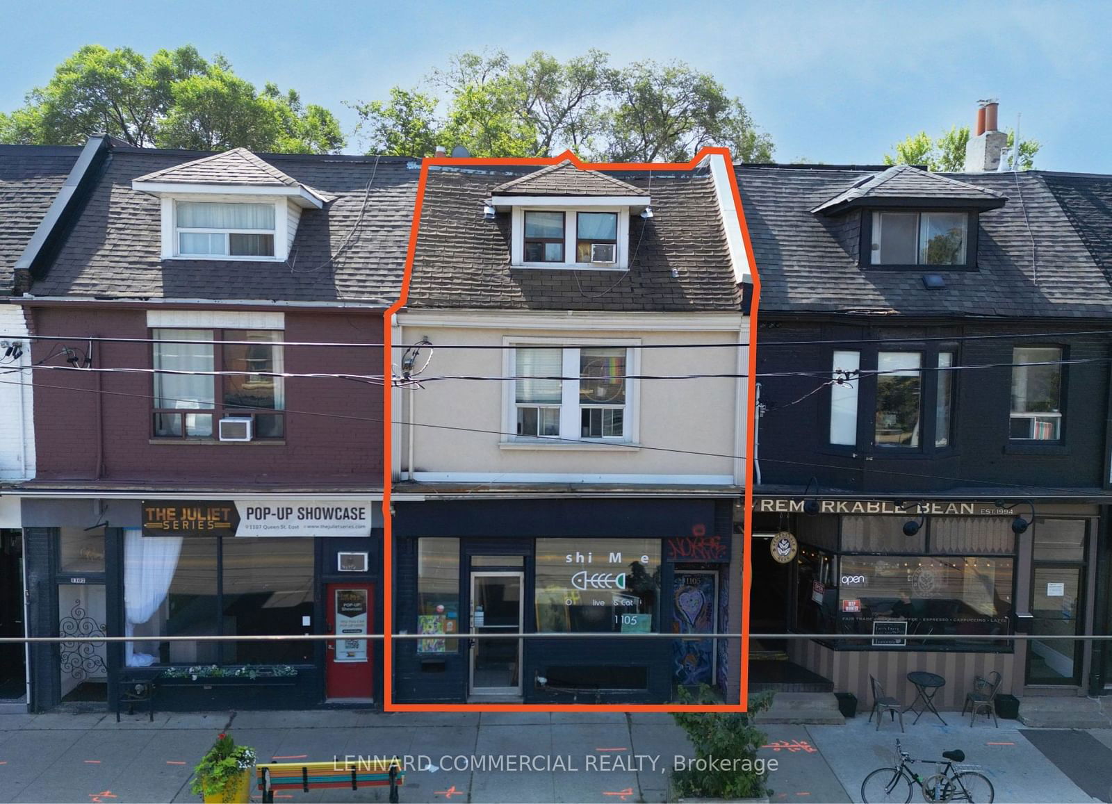 Commercial/Retail sold at 1105 Queen Street, Toronto, South Riverdale, M4M 1K7 - MLS: E9356366