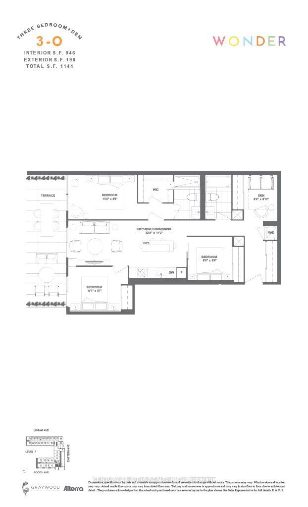  707 - 150 Logan Ave  Toronto, M4M 0E4 | Image 1