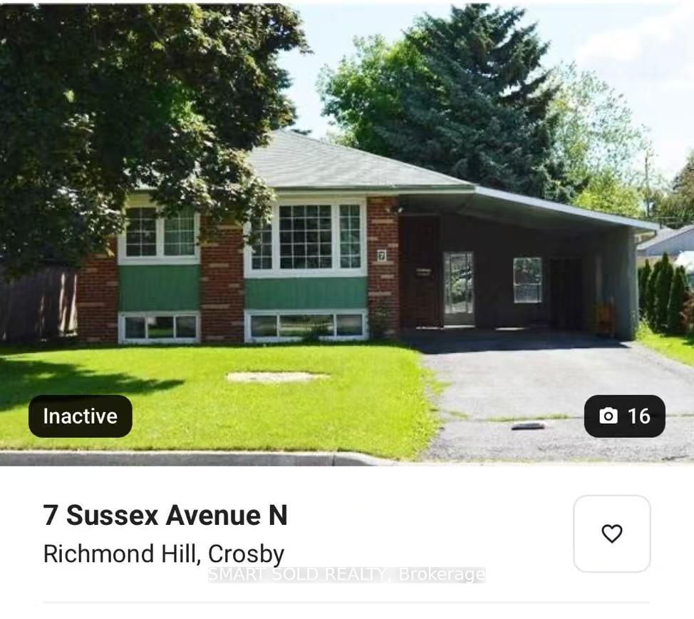 Detached House for lease at 7 Sussex Avenue, Richmond Hill, Crosby, L4C 2E5 - MLS: N11989919