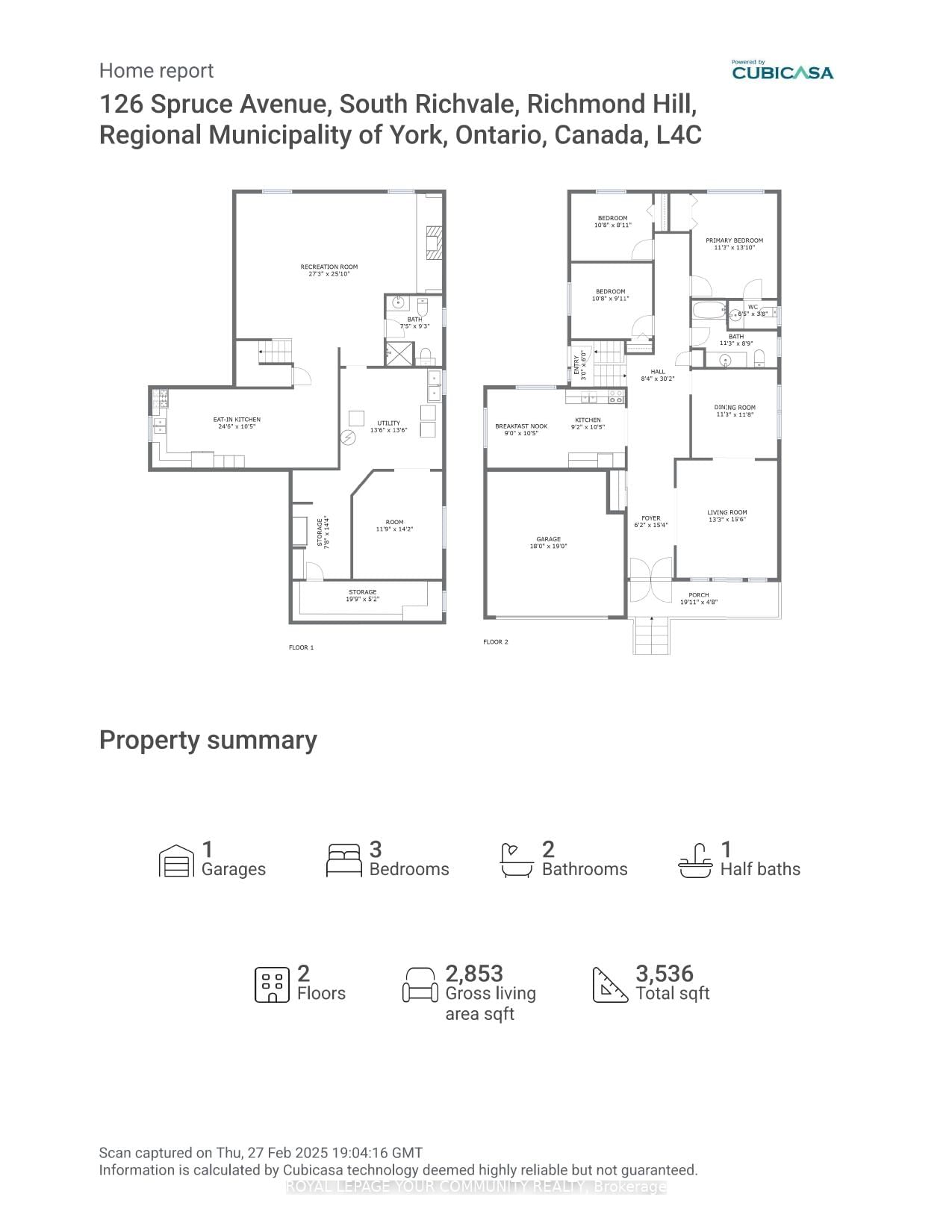 Detached House for sale at 126 Spruce Avenue, Richmond Hill, South Richvale, L4C 6W1 - MLS: N11998637