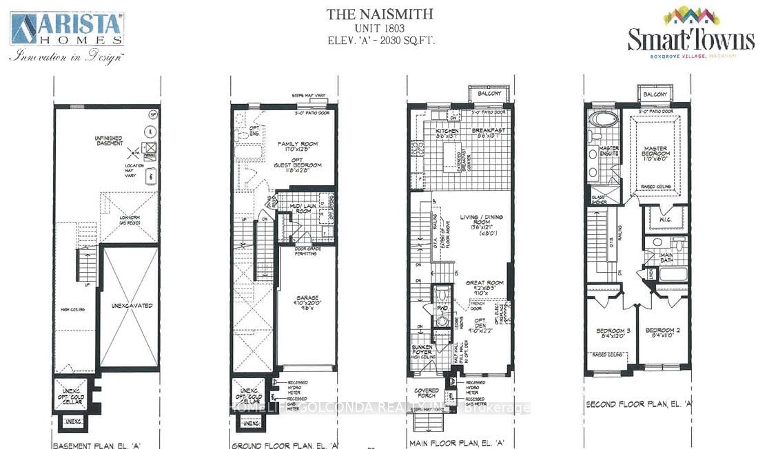 Townhouse for sale at 9 Sissons Way, Markham, Cedar Grove, L6B 1R2 - MLS: N12013944