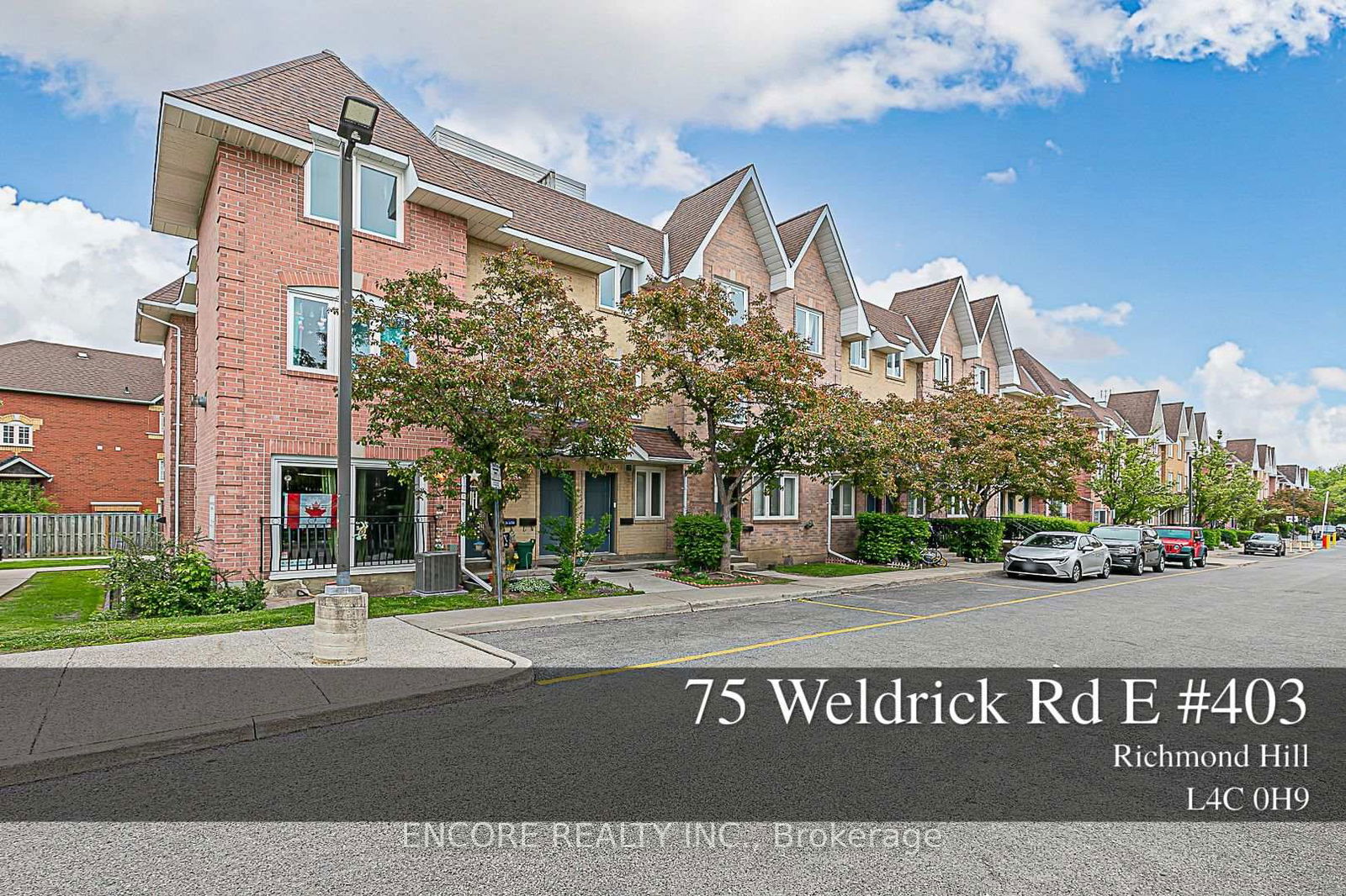 Townhouse for sale at 403-75 Weldrick Road, Richmond Hill, Observatory, L4C 0H9 - MLS: N12164673