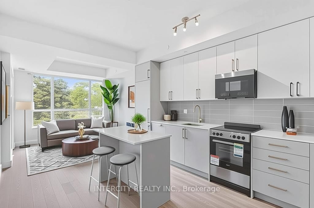 Welcome to this beautifully designed 2-bedroom, 2-bathroom suite offering 698 sq. ft. of bright, functional living space, thoughtfully laid out for privacy and comfort. With awest-facing exposure, this residence is bathed in warm afternoon sun and features a 50 sq. ft. open balcony  perfect for enjoying golden-hour views and fresh evening air.Inside, the suite showcases a modern open-concept design, featuring 9-foot ceilings, vinyl flooring throughout, and a contemporary kitchen equipped with quartz countertops, integrated appliances, and sleek cabinetry.The primary bedroom includes a private ensuite and generous closet space, while the second bedroom offers flexibility for guests, a home office, or shared living. A second full bathroom ensures convenience for all.Included with your lease: parking, storage locker, and high-speed internet.As a resident of King Terraces, enjoy exclusive access to 5-star amenities  including a rooftop terrace, resort-style outdoor pool, full fitness centre, elegant party lounge, and 24-hour concierge service.Experience upscale living in the heart of King  where comfort, style, and lifestyle meet.