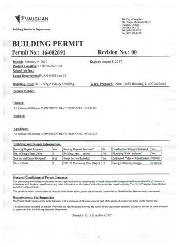 73 Riverside Blvd, Vaughan, L4J1J1 | Image 2