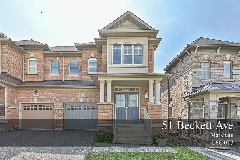 51 Beckett Ave  Markham, L6C 0T3 | Image 1