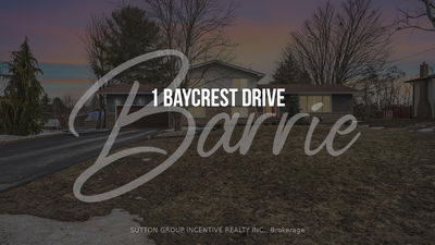 1 Baycrest Dr, Barrie - Codrington
