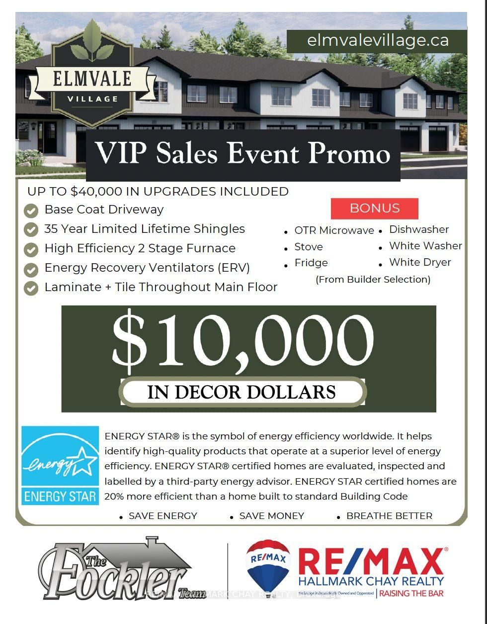 Townhouse for sale at Lot 30 169 Queen Street, Springwater, Ontario, L0L 1P0 - Elmvale - MLS: S12468207