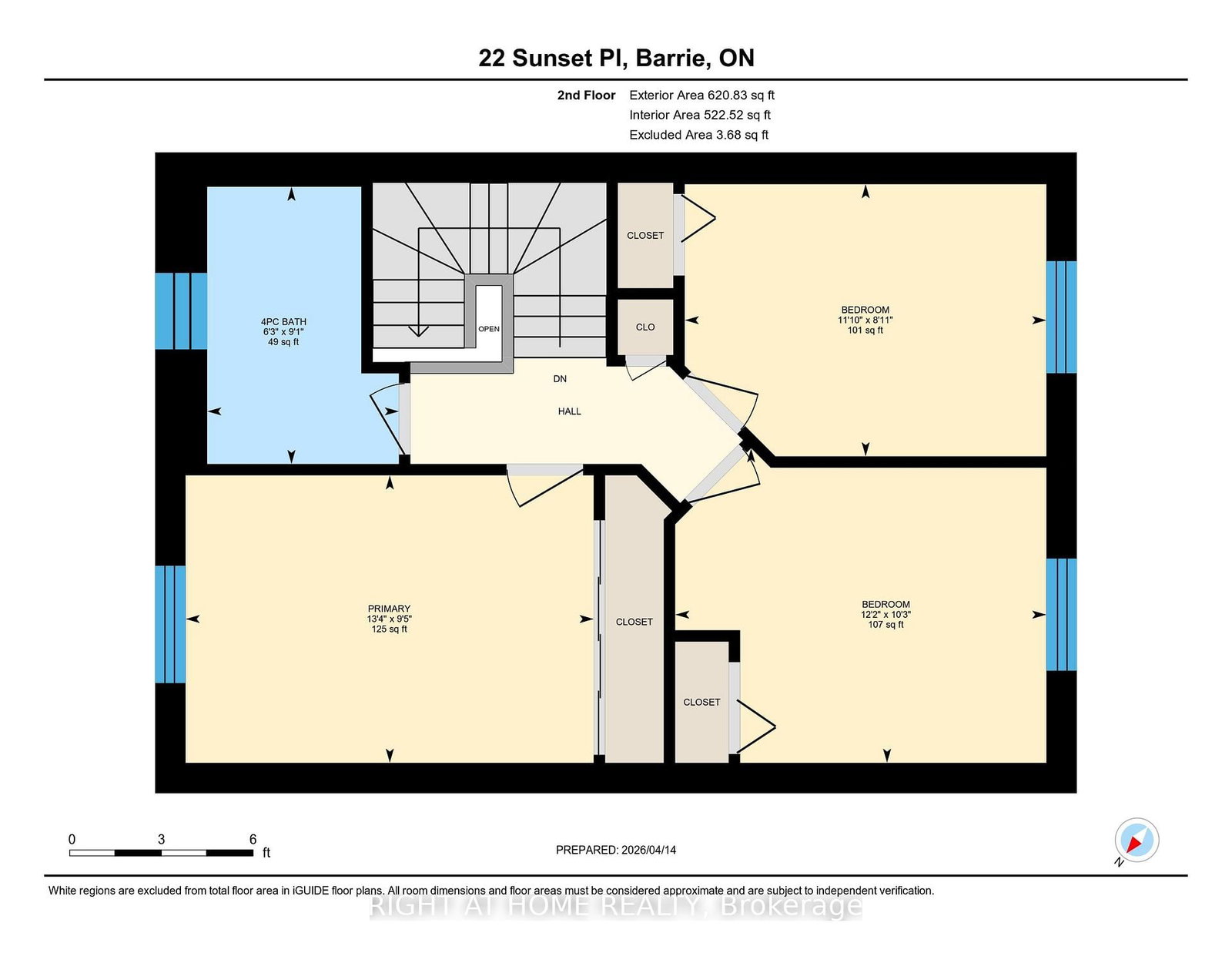 Townhouse for sale at 22 Sunset Place, Barrie, Ontario, L4N 0T7 - Holly - MLS: S13002282