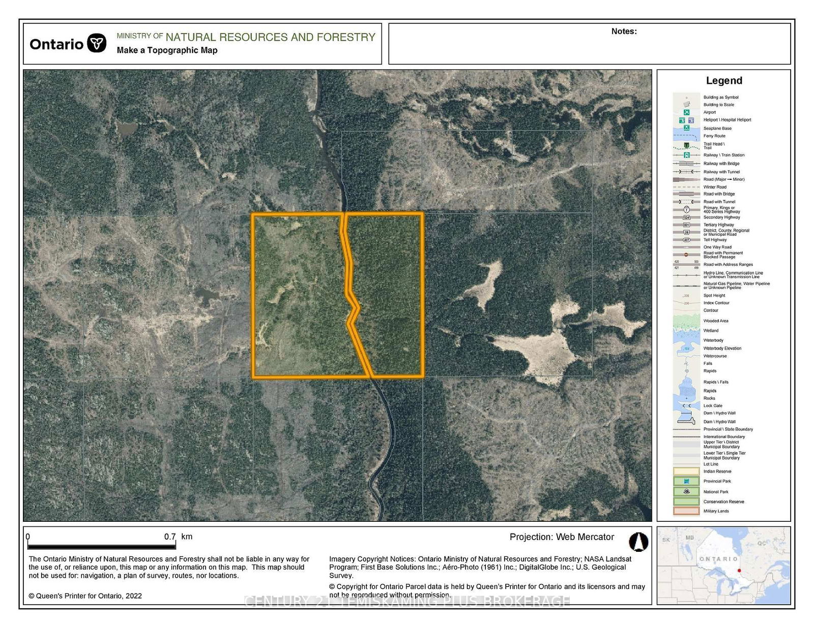 Building at S1/2LT9 Con 3, Timiskaming Remote Area