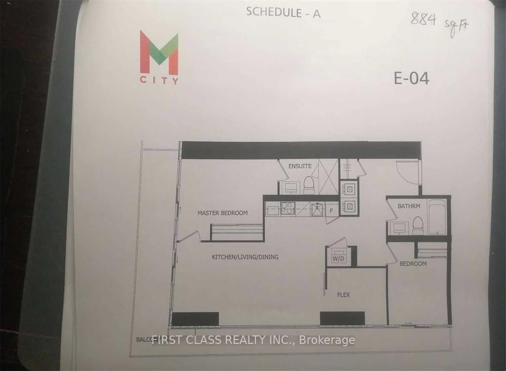 Condo for lease at 2304-3900 Confederation Pkwy, Mississauga, City Centre, L5B 0M3 - MLS: W11901602