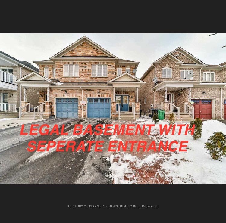 Semi-Detached House for sale at 45 Kettlewell Crescent, Brampton, Sandringham-Wellington, L6R 0T1 - MLS: W11923318